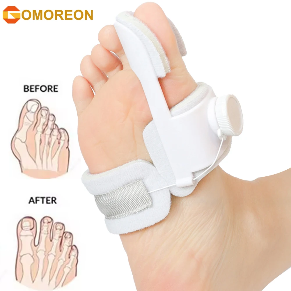 1Pcs Adjustable Bunion Corrector for Women & Men - Hallux Valgus Brace, Big Toe Separator & Straightener for Left/Right Feet