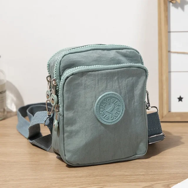 Damskie nylonowe płócienne torby Crossbody duże monety wymiana pieniędzy mobilne do przechowywania telefonu torby na ramię moda na co dzień na zewnątrz torebki