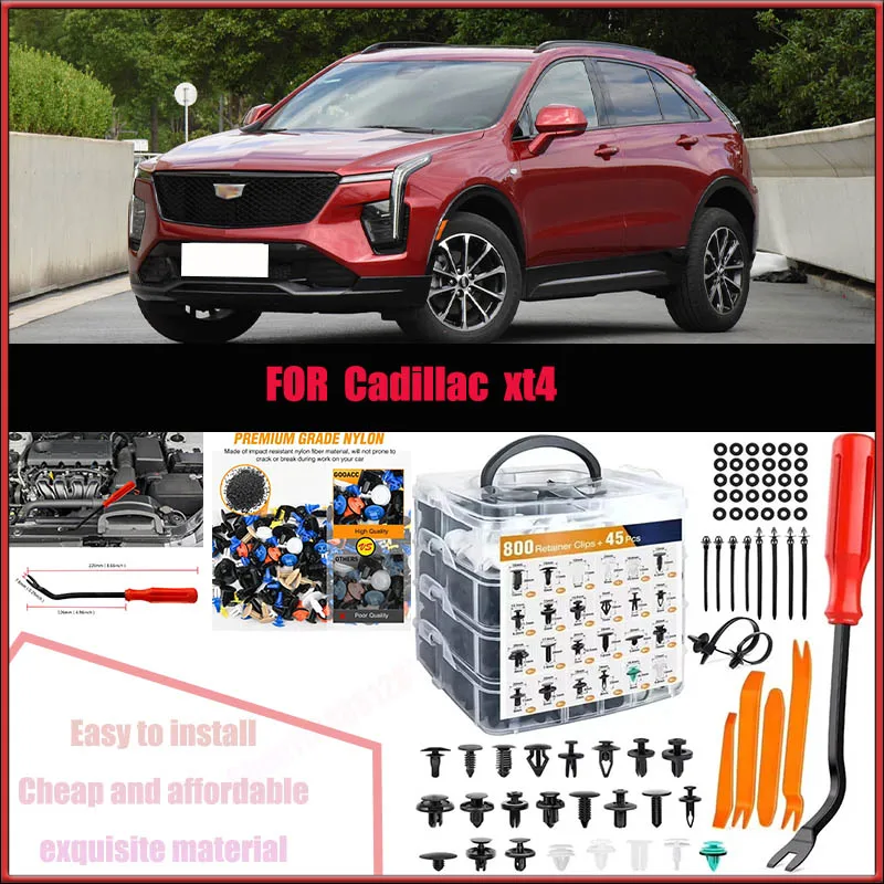 

For Cadillac Xt4 Chevrolet Buick Audi Car Plastic Retainer Clips Kit 800+45pcs Auto Fender Push Pin Car Fastener Clip Mixed Set