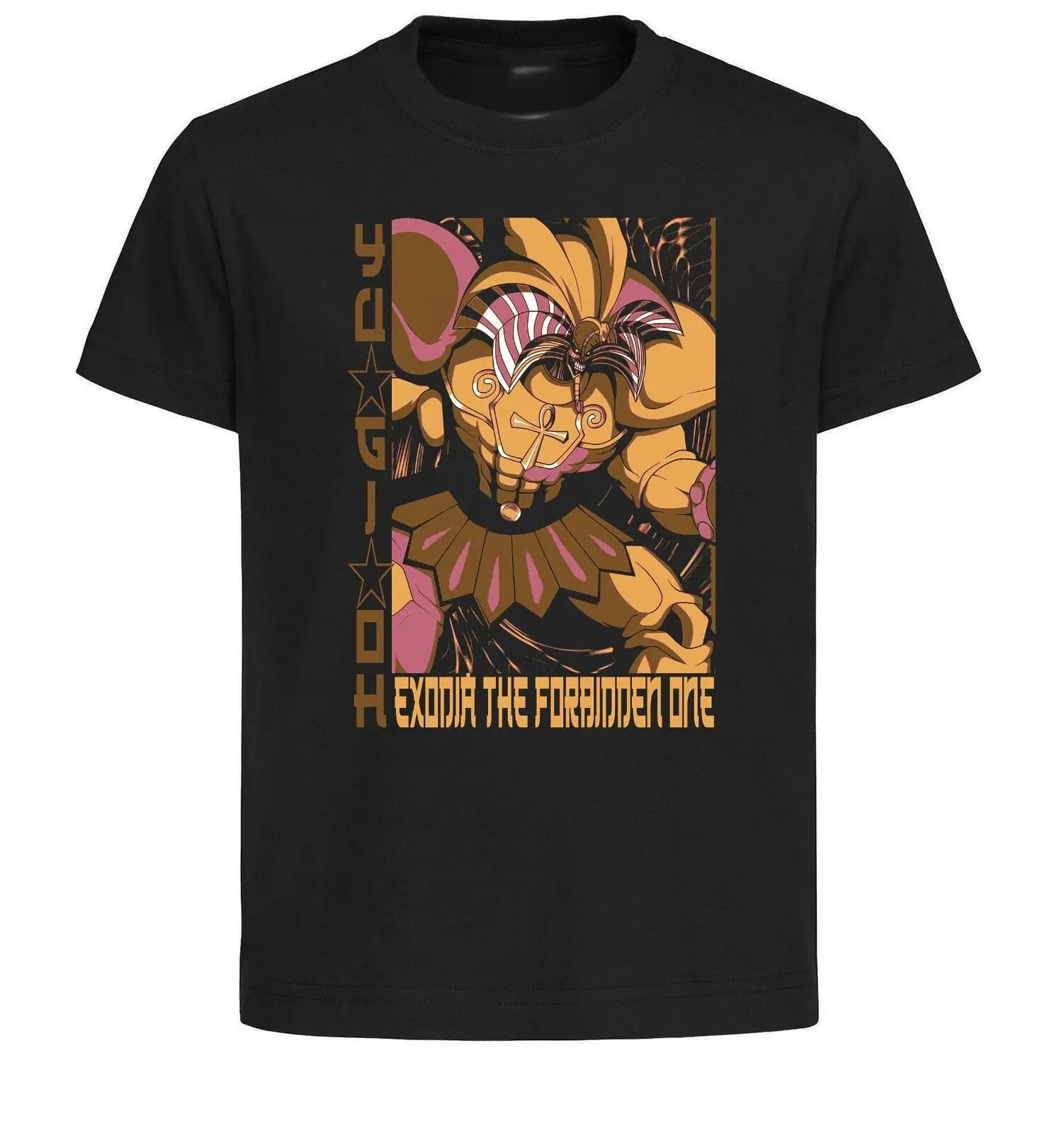 

Unisex Black Japanese Style - Yu Gi Oh - Exodia the Forbidden One T-Shirt -LL3632-