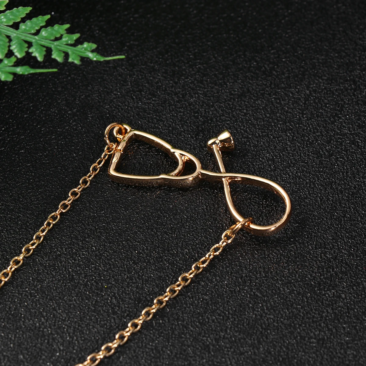   2 pezzi Il regalo braccialetto stetoscopio per intrecciare la catena da polso braccialetto in argento mano bambino