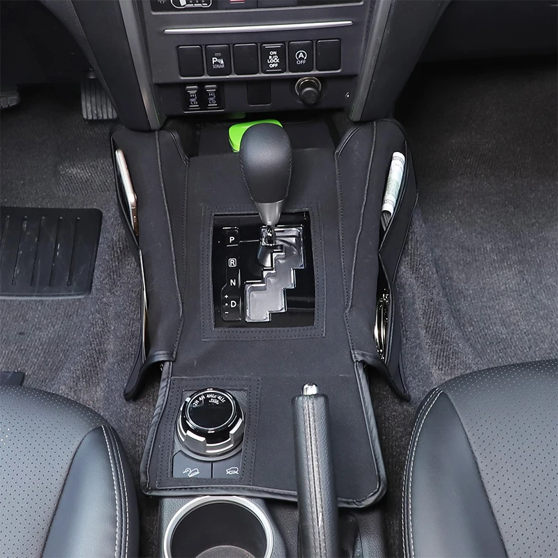 

Leather For Mitsubishi L200 Triton Center Console Gear Shift Panel Cover Trim Accessories