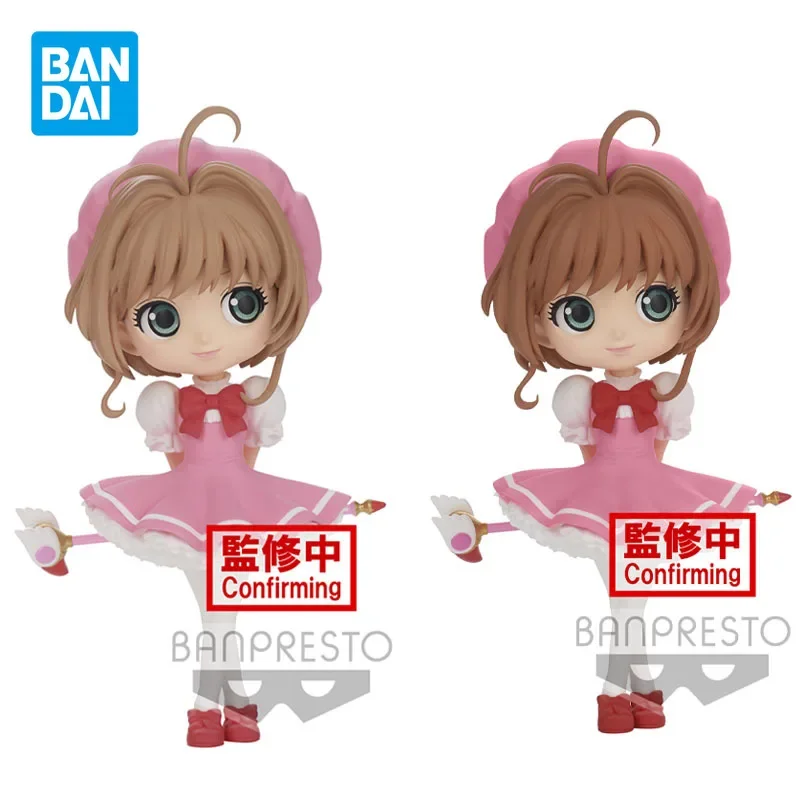 Bandai Genuine QPosket Clear Card Sakura KINOMOTO SAKURA Kawaii Anime Action Figure Toys for Boys Girls Kids Gifts Ornaments