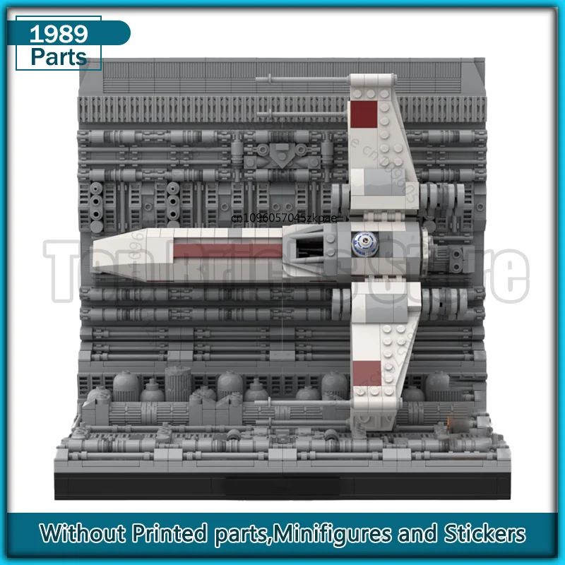 Episode Modulaire Display Serie Film Ruimteschip Starfighter MOC Bouwsteen Diorama Creatief Educatief Model Bakstenen Sets Speelgoed
