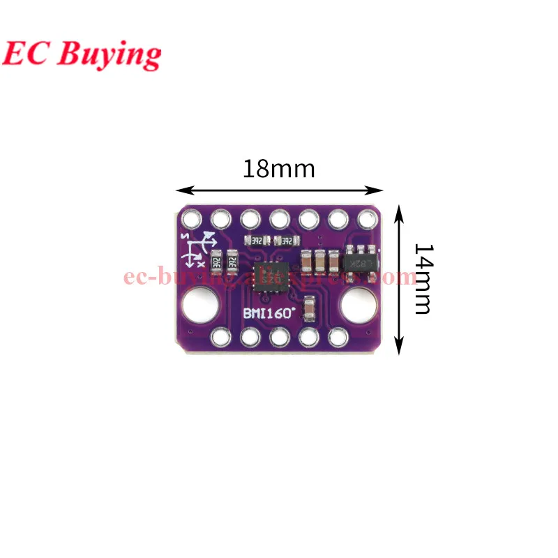 10 szt./1 szt. BMI160 GY-BMI160 6DOF 6-osiowy Żyroskop Czujnik Grawitacyjny Akcelerometru Moduł IIC I2C SPI Protokół Komunikacji 3-5V — zdjęcie produktu 6