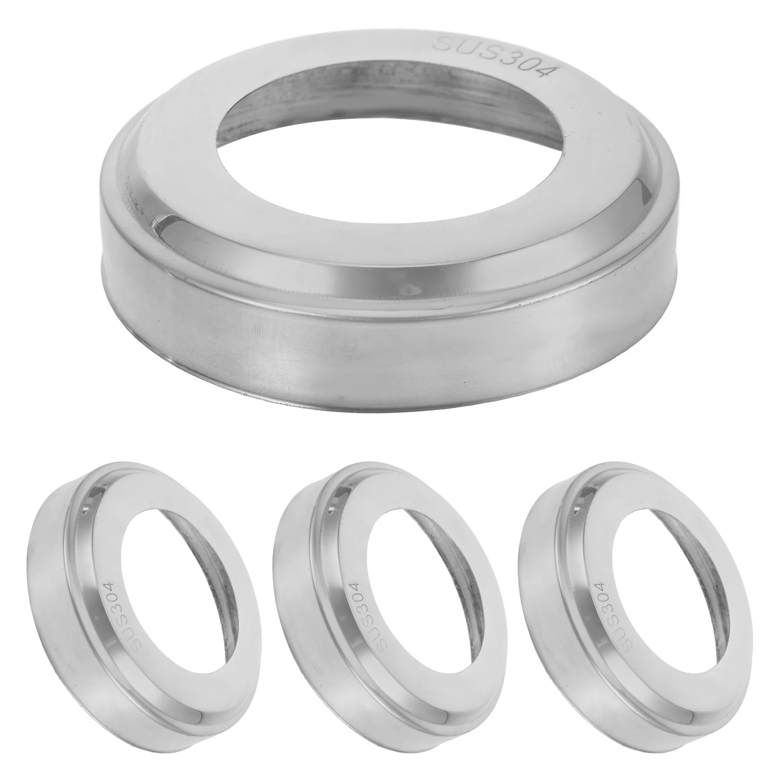 

4Pcs Stainless Steel Pool Handrail Covers 51Mm Round Tube Ends Caps for Inground Pool Ladders Spa Handrails Decorative