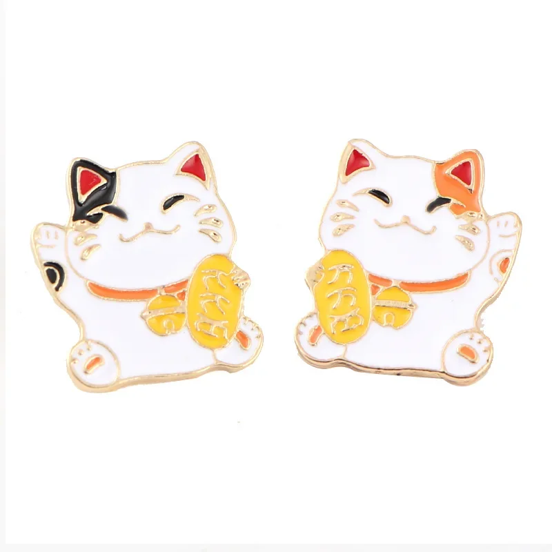 

Fortune Cat Brooch Cat Badge Cartoon Mini Accessories Ins Tide Brand Spring Festival Gift Creative New Year Badge