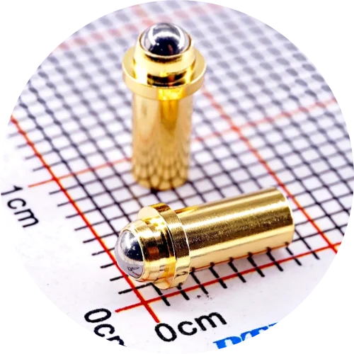 2/5/20 Stück Gesamtdurchmesser 4,0 mm Hochstrom-Pogo-Pin-Stecker 1A 2A 4A 5A Batterie Federbelastete Nadel Testsonde vergoldet – Detail 9