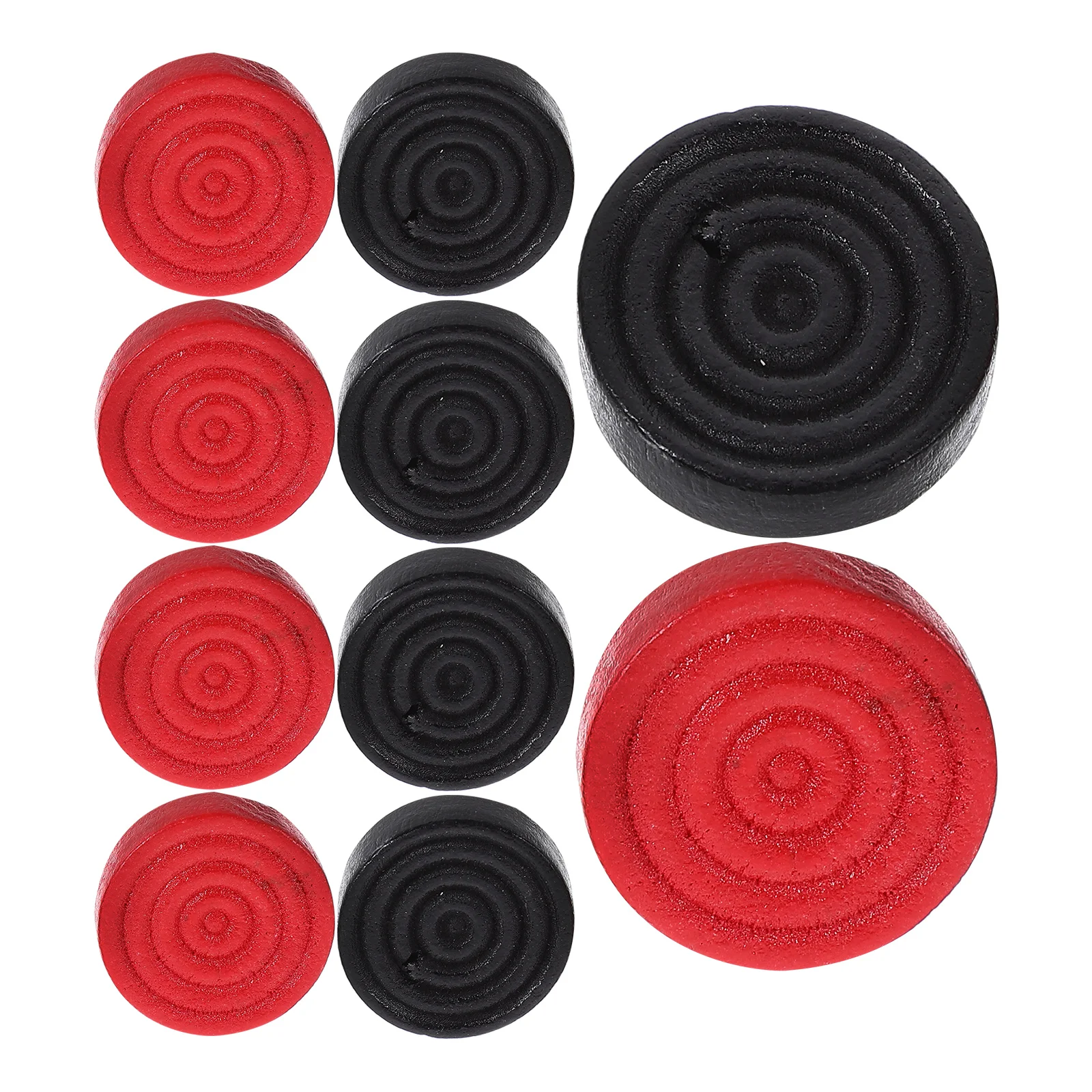 

24 Pcs Round Wood Pieces Checker Accessories Smooth Lightweight Game Props Storage Chess Design Interesting