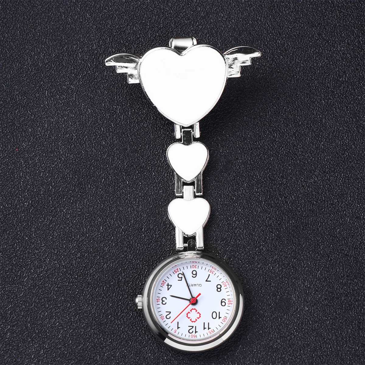 Red Doctor Nurse Pocket Watch Durable Materials Simple Design Exquisite Detail Easy Information Reading Good Gift