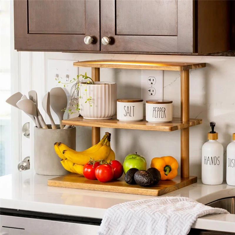 

AT43-3-уровневая подставка для кексов, деревянный многоуровневый сервировочный поднос для вечеринок-шведского стола, деревянная траревка для закусочных, сырная доска