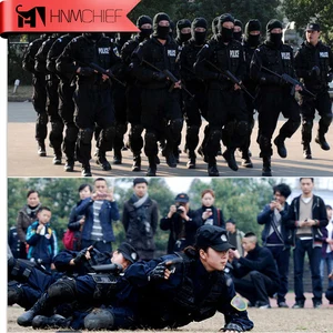 Taktische Polizeiweste, schwarze Uniform, SWAT -Kampf, CS -Ausrüstung 8 Hauptverkaufstaktische Polizeikleidung - №6