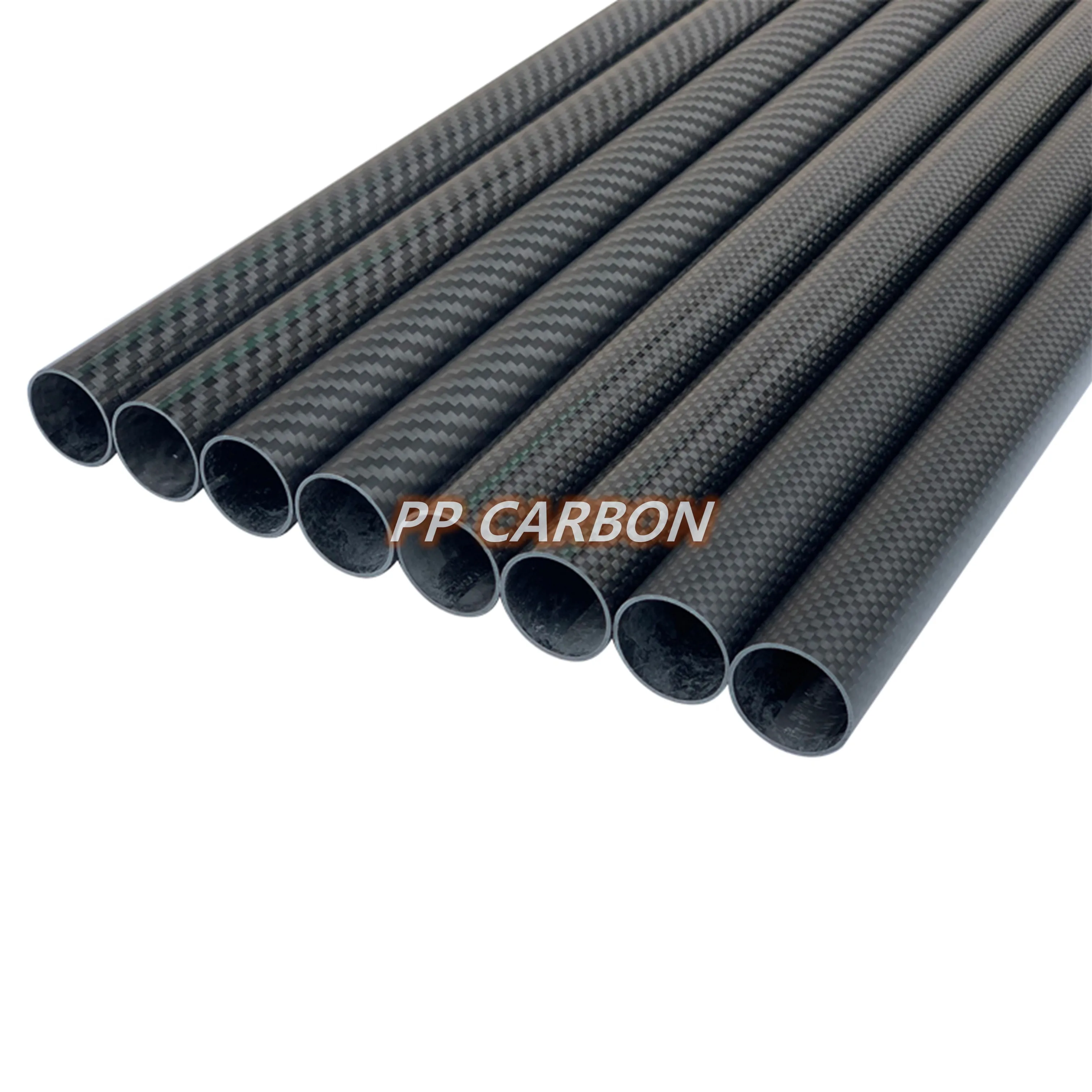 750mm 600mm Carbon Fiber Tube for RC Helicopter Airplane Parts OD 10mm 16mm 20mm 22mm 24mm 26mm 30mm Hardness Composite Material