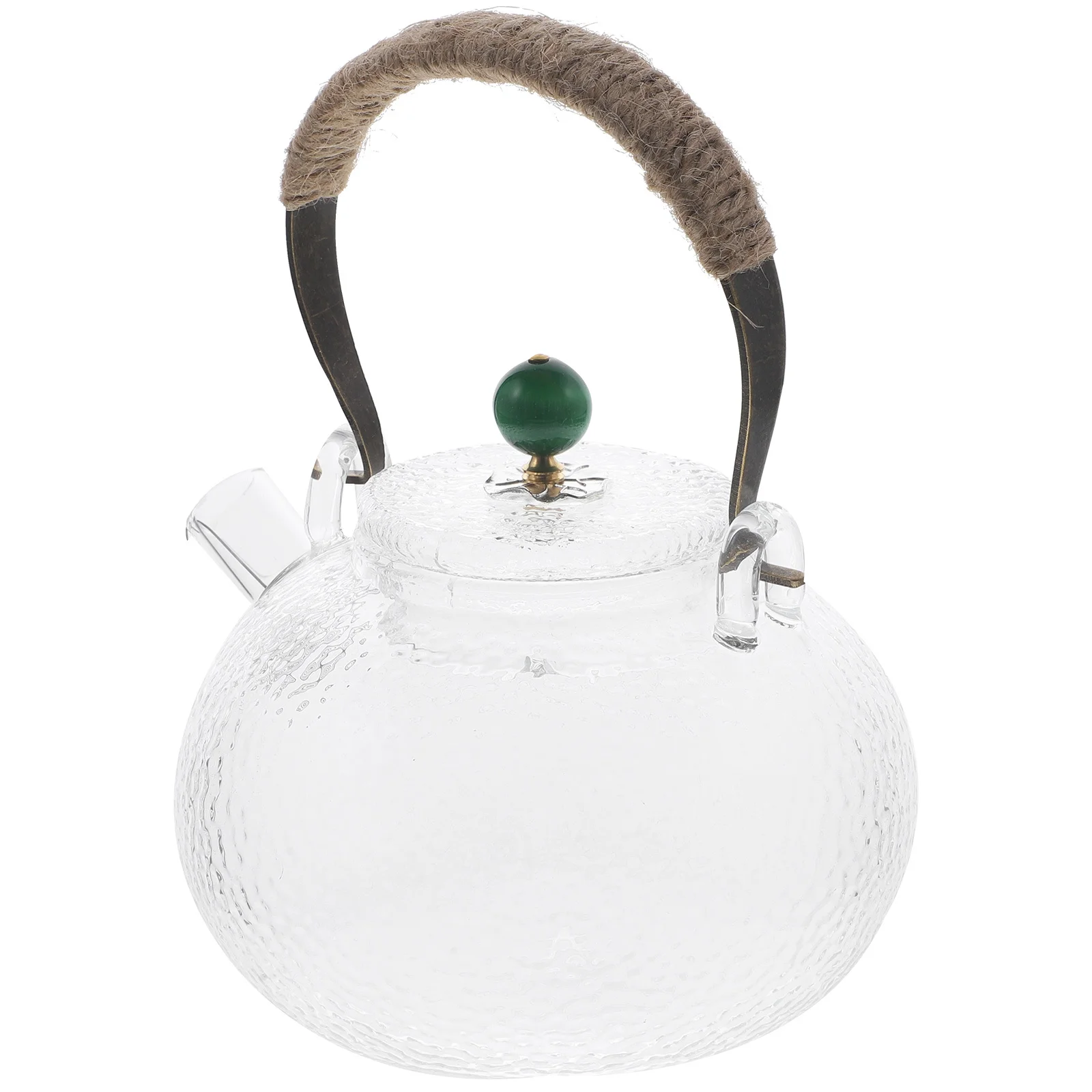 

Glass Tea Pot Transparent Heat Resistant Teapot for Kungfu Green Oolong Tea Home Office Use Travel Teaware Serving Tool