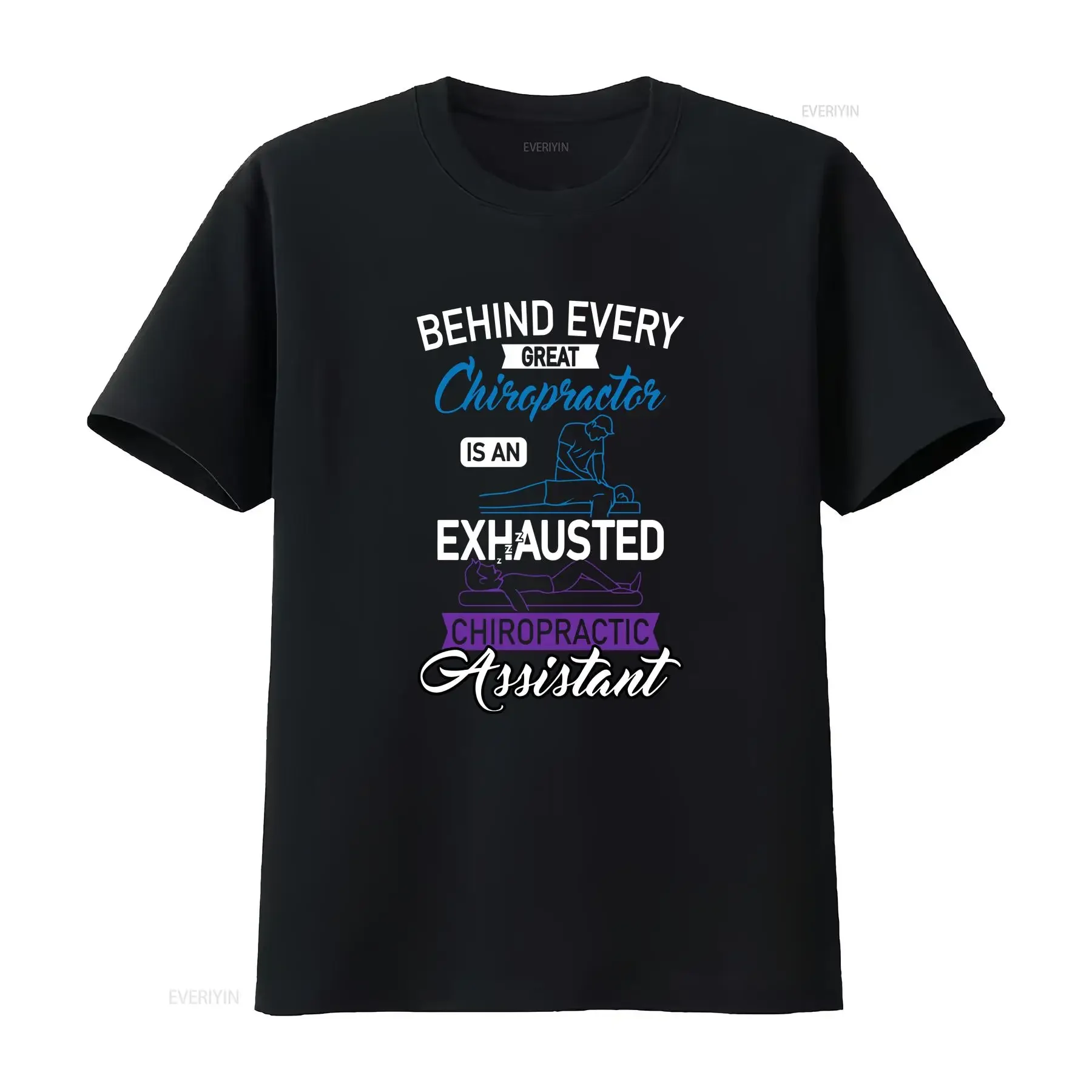 T-shirt d'assistant chiropraticien pour hommes et femmes, thérapie de la colonne vertébrale, ajustement des articulations, sensibilisation, style vintage délavé