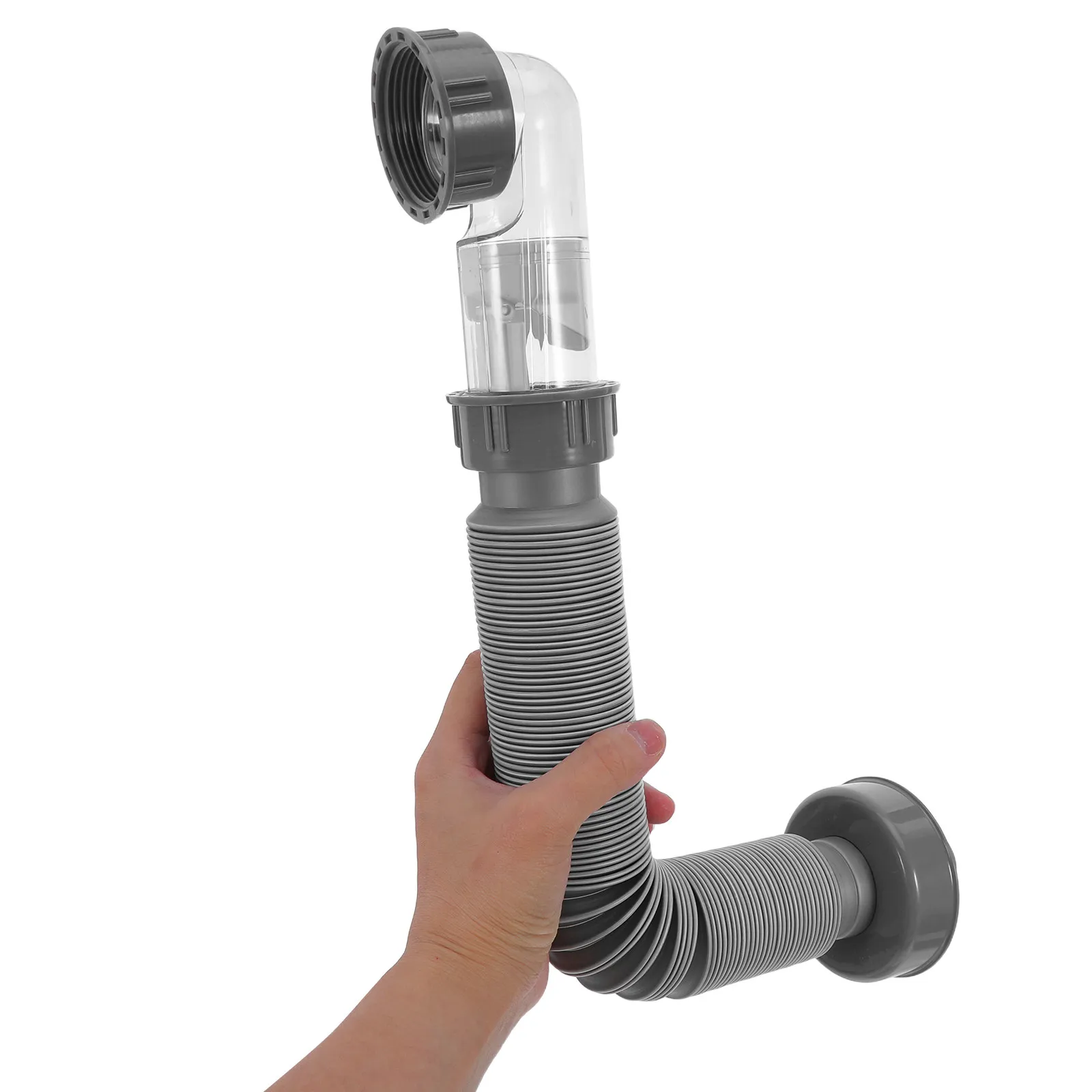 Kitchen Sink Drain Pipe Stainless Steel Built In Filter Mesh Clog Preventer for Garbage Disposal Dishwasher