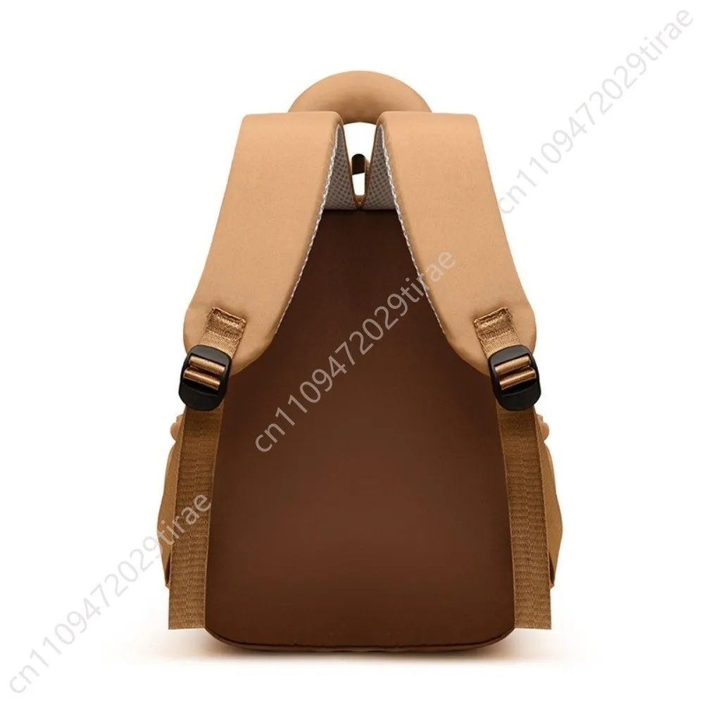 Cartoon Capybara Backpack Nylon Lightweight Capybara School Bag Multi-pocket Large Capacity Kindergarten Backpack Kids' Bags
