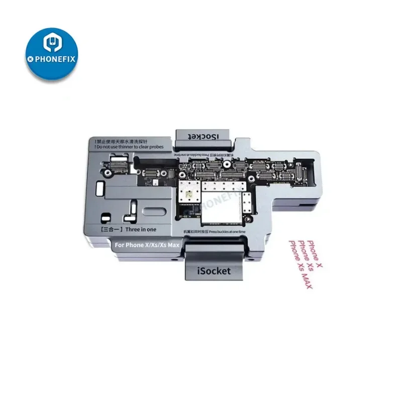 Imagem -02 - Qianli-tester em Camadas Isocket para Iphone x 11 12 13 14 15 Pro Max Reparação Motherboard Double-deck Motherboard Plataforma Reballing