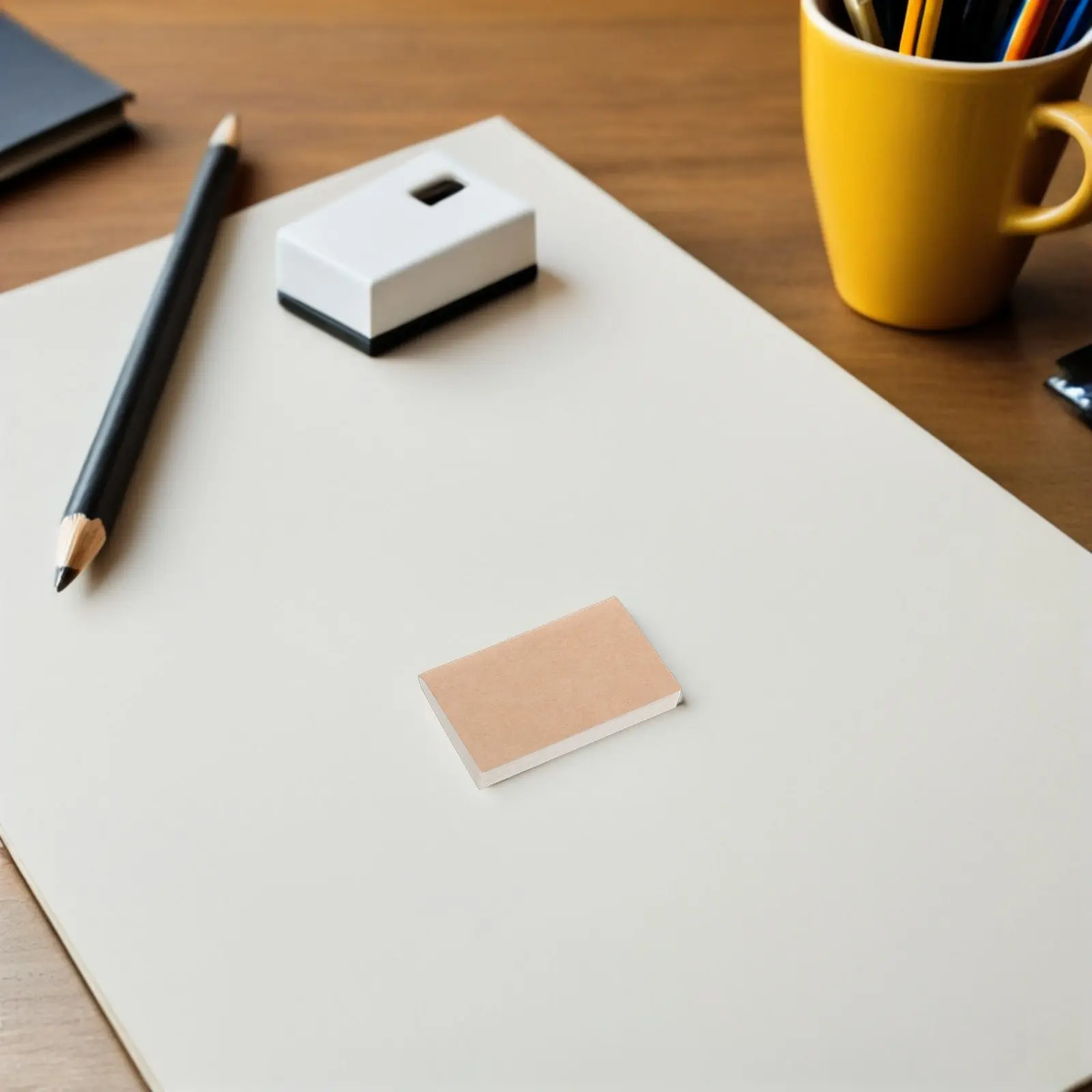 4Pcs Mini Kraft Paper Notebook Refills Pocket Notebook Blank Paper Inserts Compact Portable Notepad for Travel Note Taking