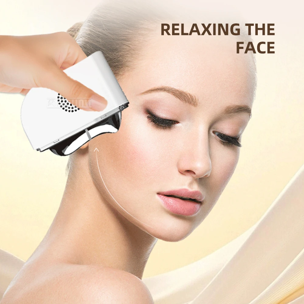 Electric Scraping Device for Facial Lifting Warm Cold Massage EMS Microcurrent Skin Rejuvenation Home Beauty Device