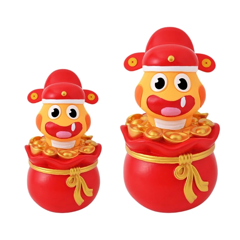 Year of the Snake Piggy Banks Coin Saving Jar for Chinese Spring Festivals 2025 Desktop Decors Money Storage Box Gift