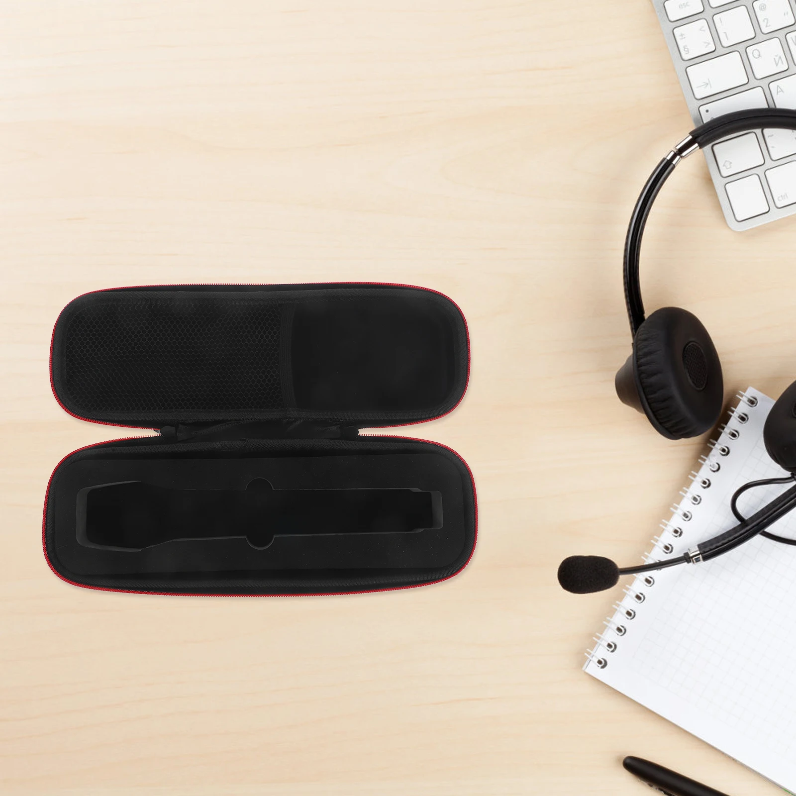 

Shockproof Microphone Storage Bag EVA Material Wireless Mic Case Portable Travel Protective Anti Drop Pouch Gaming Use Storage