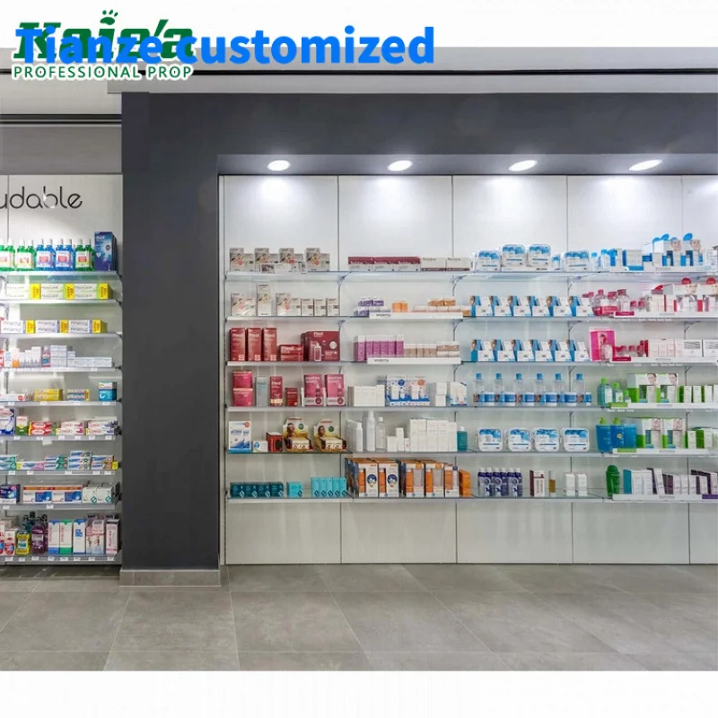 

[Customized]drugstore furniture fixture wooden shop furniture pharmacy display modern pharmacy design