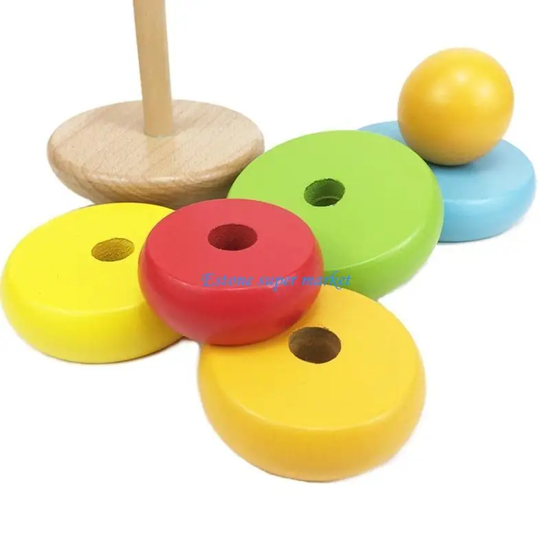 Jouets bain pour tout-petits 1 à 3 ans, cercles empilés, cadeaux d'anniversaire pour bébé, jouet créatif à filer coloré à