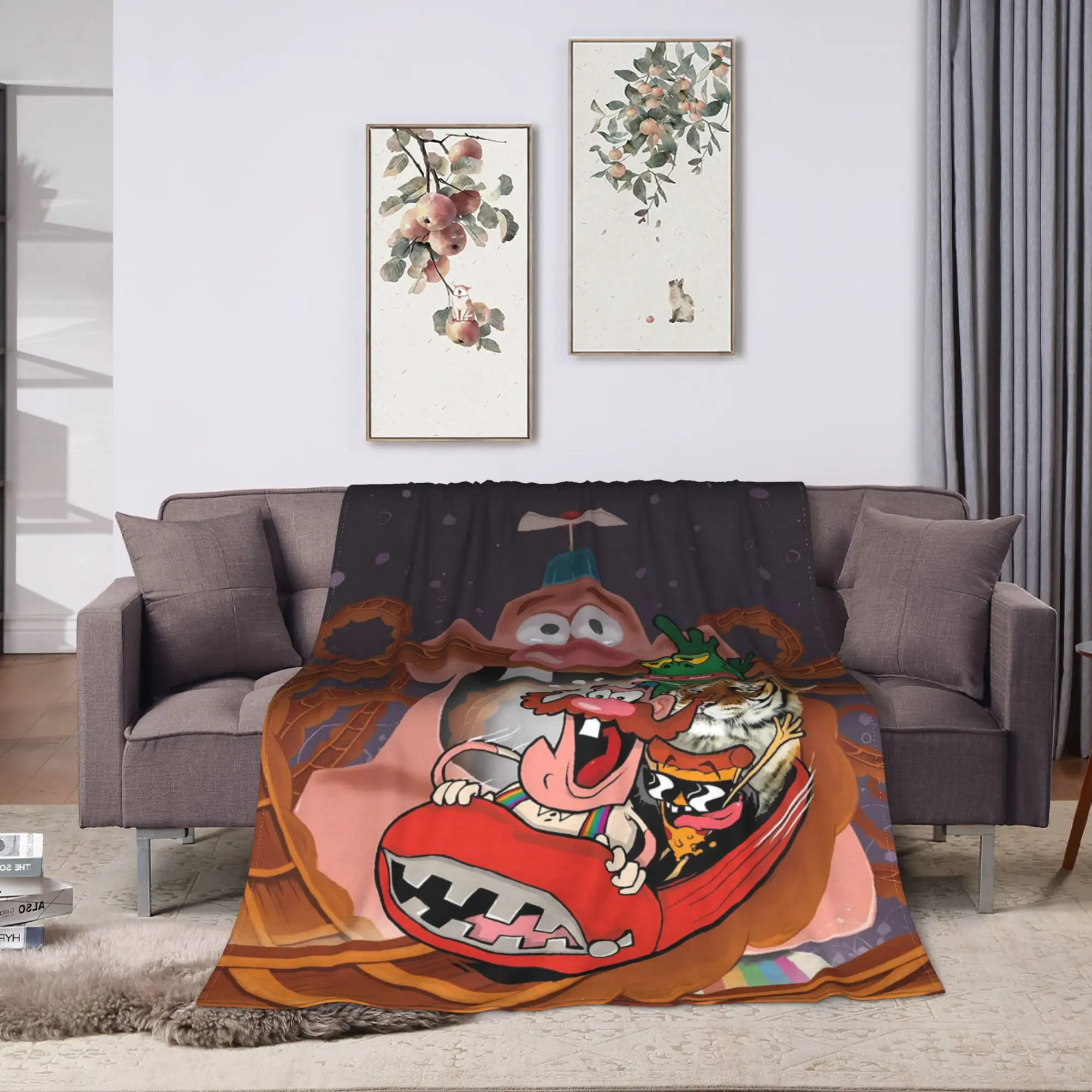 Uncle Grandpa Blanket  Soft Warm Street Trend Plush Bedding Throws For Home Decor Airplane Travel Flannel Bedspread Bed Cover