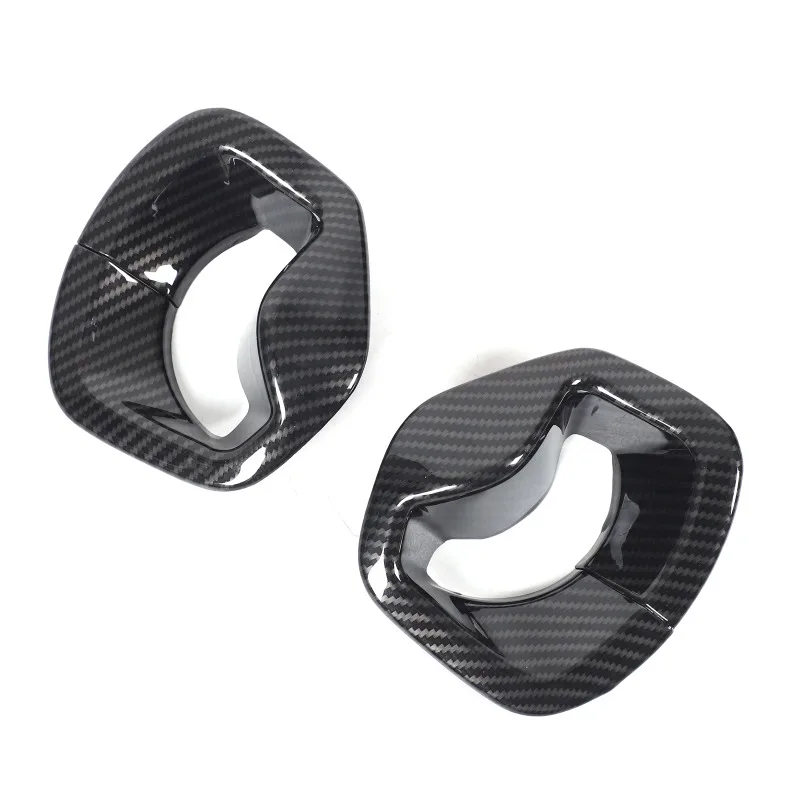 ABS ألياف الكربون السيارات الداخلية تقليم حزام الأمان الأمامي يغطي ل 2023 + BMW 7 سلسلة G70 اكسسوارات السيارات #6