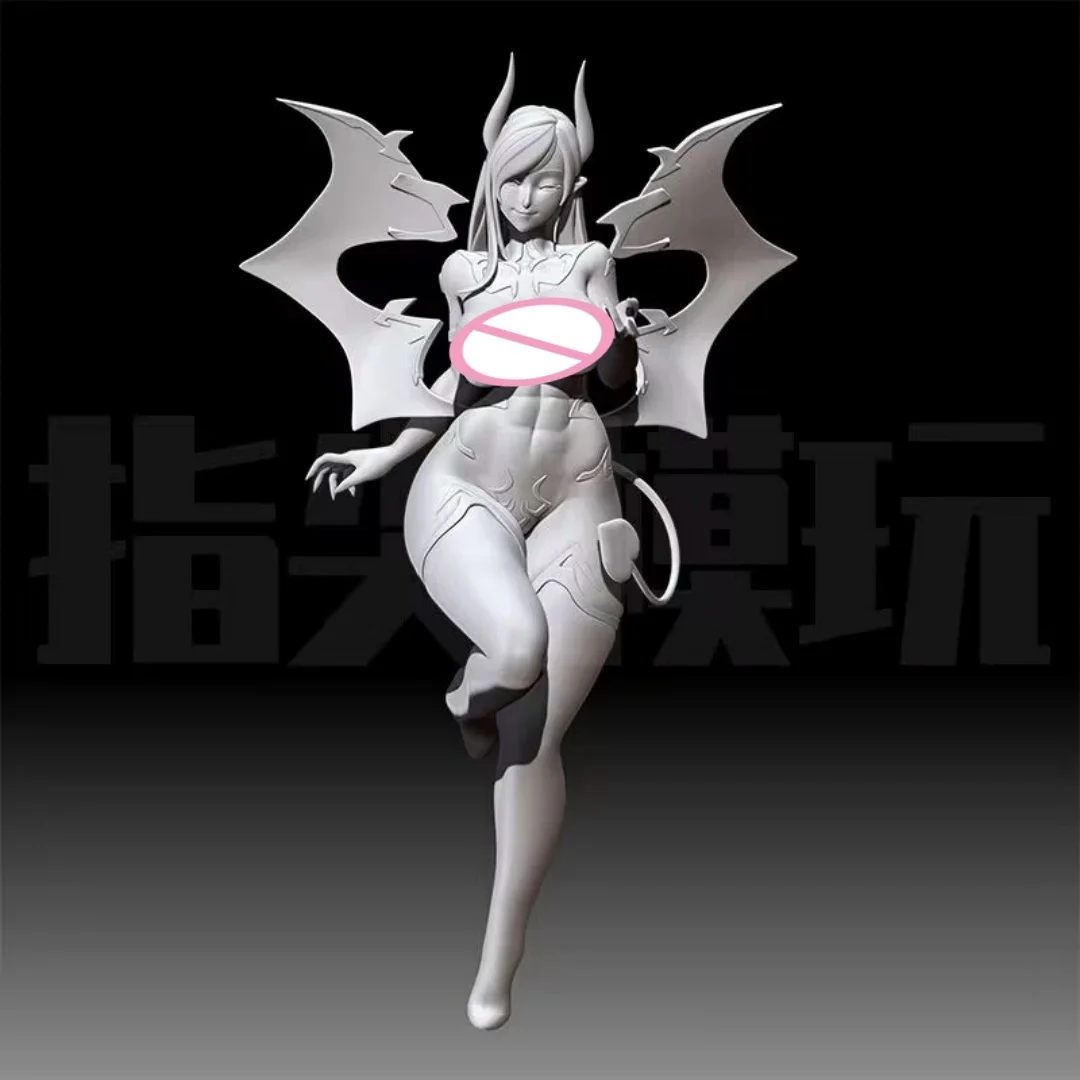 Figurine en résine à l'échelle 1/24, ange déchu, succube Tifa, Kit de modèle à assembler, jouet d'impression 3D non assemblé et non peint, 1187