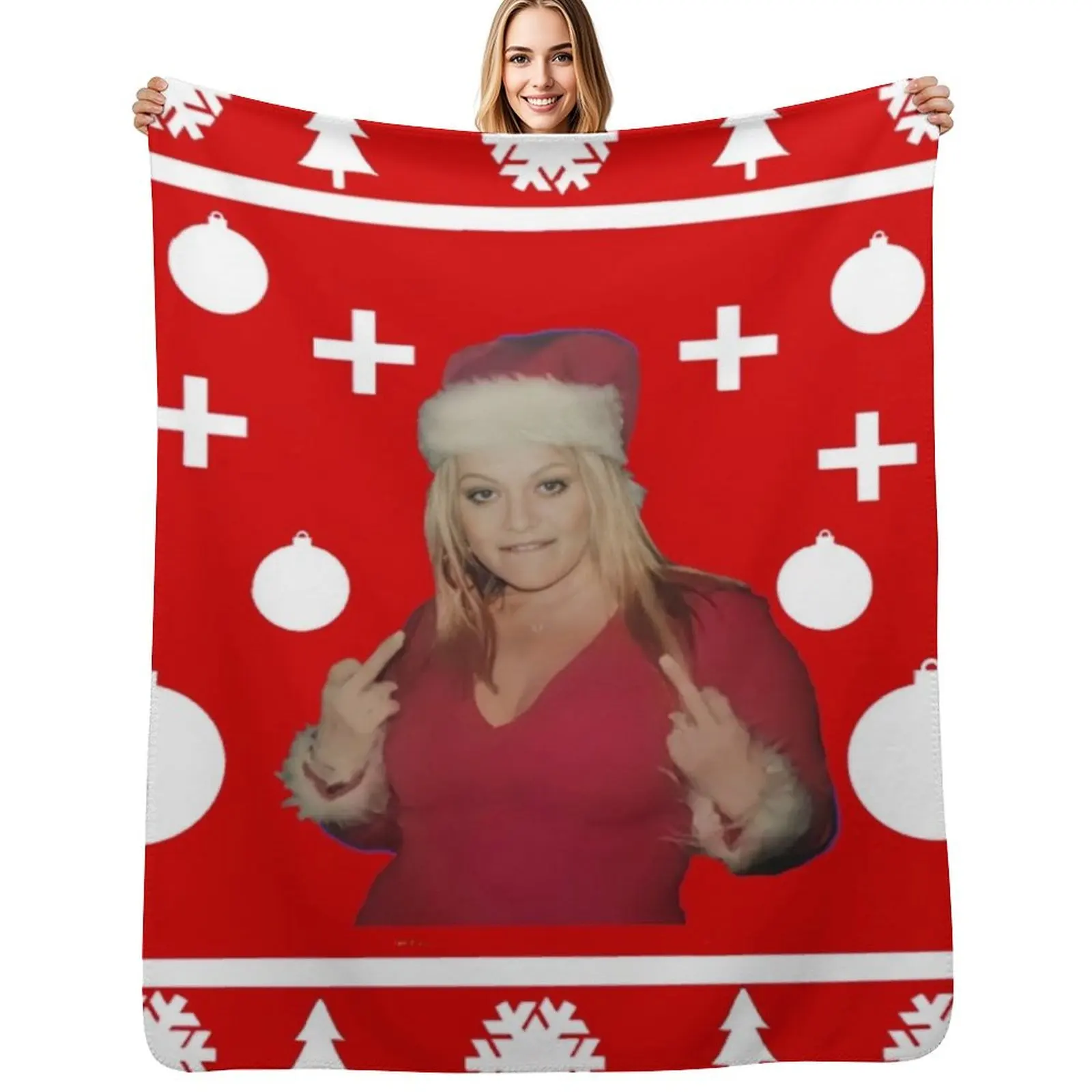 

Merry Xmas Jenni Rivera Throw Blanket anime Decoratives Soft Plaid Soft Blankets