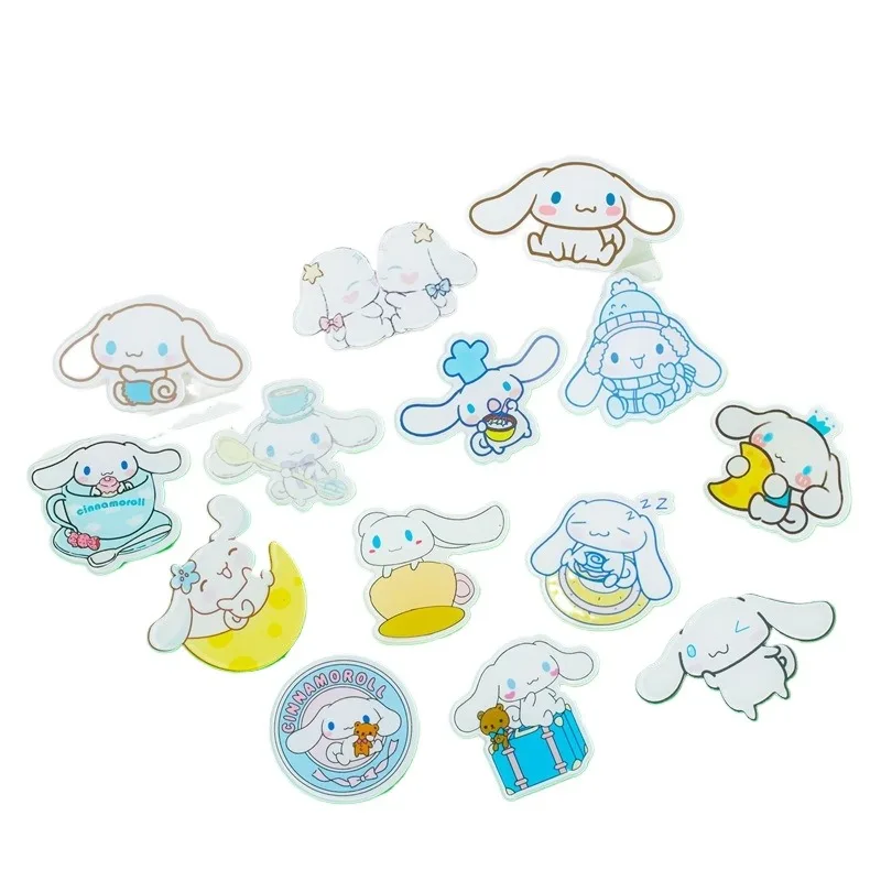 

Sanrio Cinnamoroll Brooch Cartoon Anime Figures Cute Girl Q Figural Toy Anime Merchandise Clothing Decoration Girl Birthday Gift