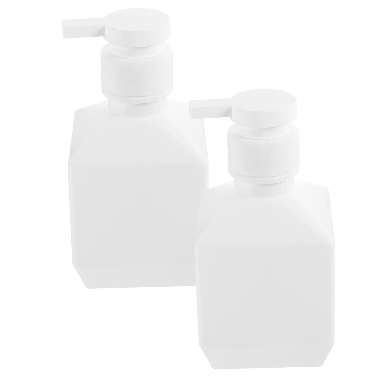 

2 шт. Дозаторы для мыла и шампуня, пластиковые, белые, с помпой, 280 мл