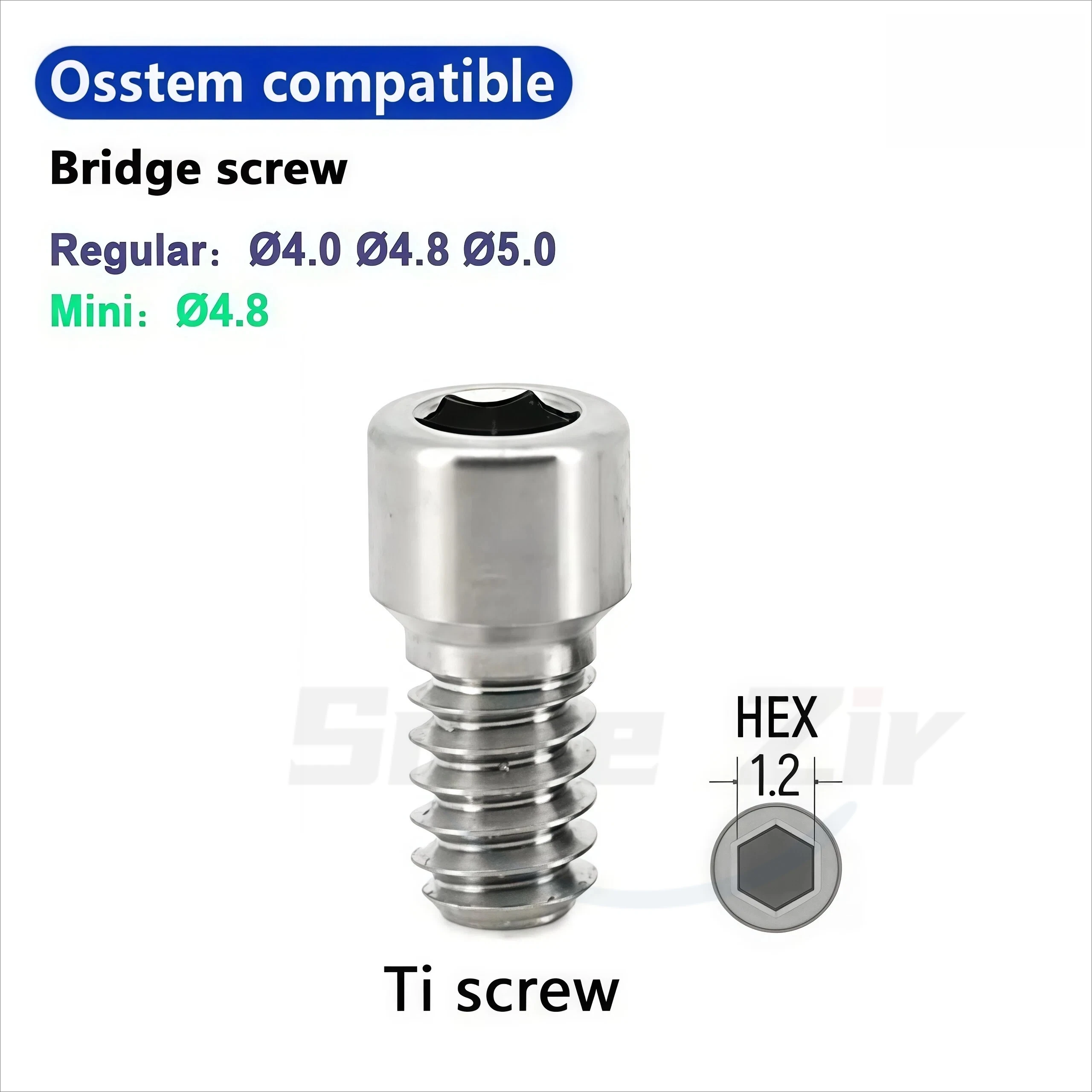 Dental Compatible Osstem MUA Dental Implant Screw Dental Bridge Screw for Multi Unit Abutment Retention Screw CAD/CAM Prosthesis