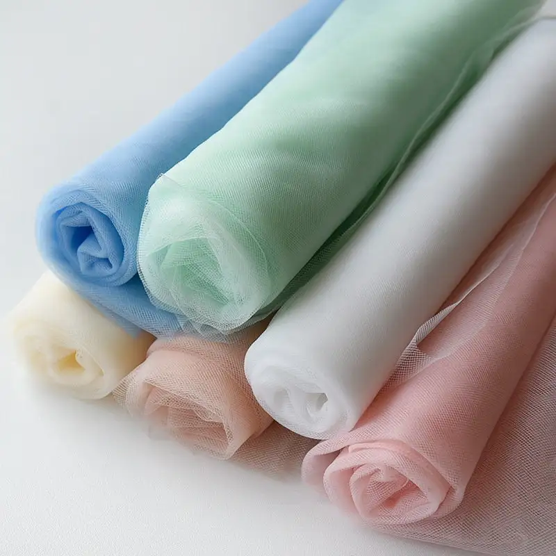 

5 Yard White & Pink 1.6m Soft Tulle Fabric for Wedding Party Decor DIY