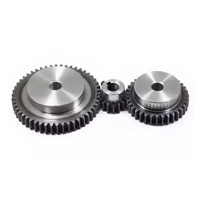 2PCS/Lot 1 Modulus High Precision Gear Rack Steel 10*10*500mm + 2PCS 1M12T-34T Pinion 45 Steel Gear Metal Transfer