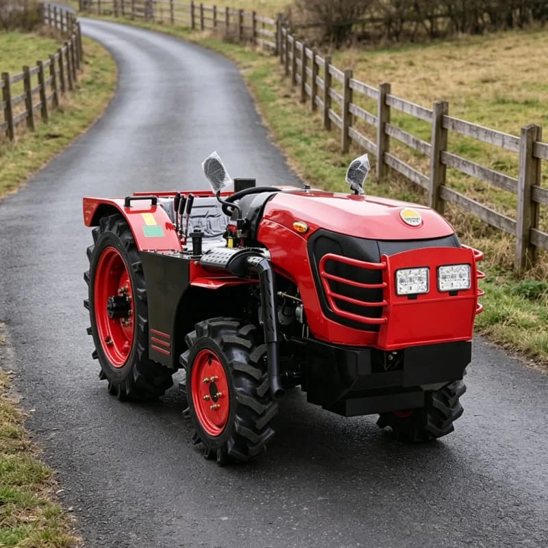 Customized Energy-saving Crawler Rotary Tiller, Best-selling 4WD Wheeled Mini Tiller, High-power Four-wheel Rotary Tractor