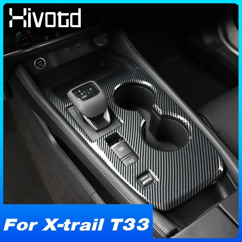 

For Nissan X-trail T33 2022-2021 ABS Car Central Control Gear Box Panel Cover Trim Interior Car Stying Decoration Accessories