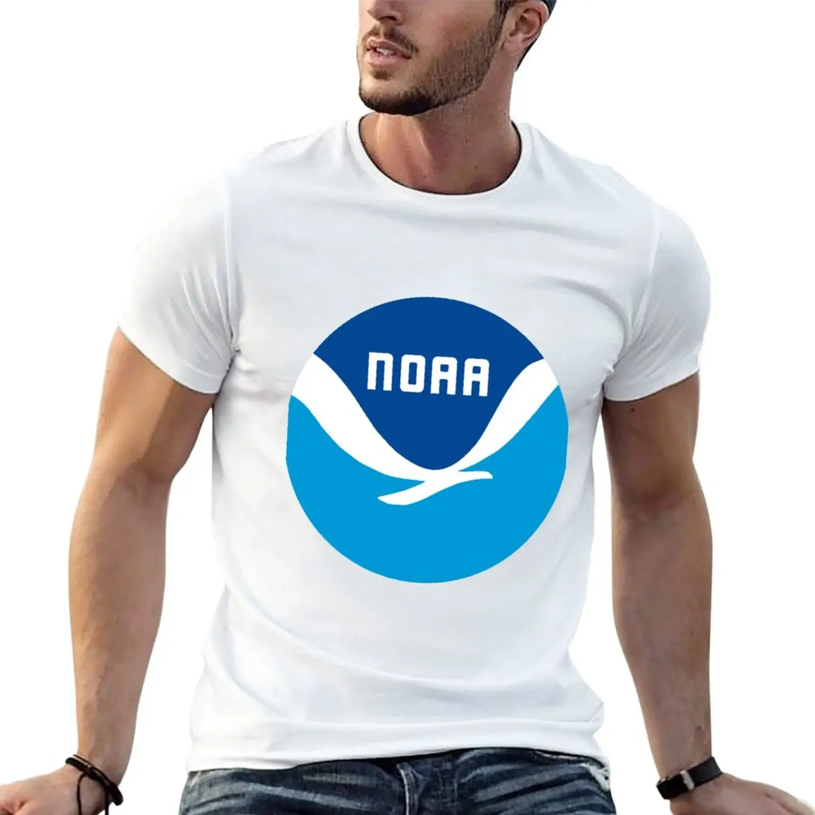 

NOAA Logo T-Shirt summer clothes quick-drying mens graphic t-shirts hip hop