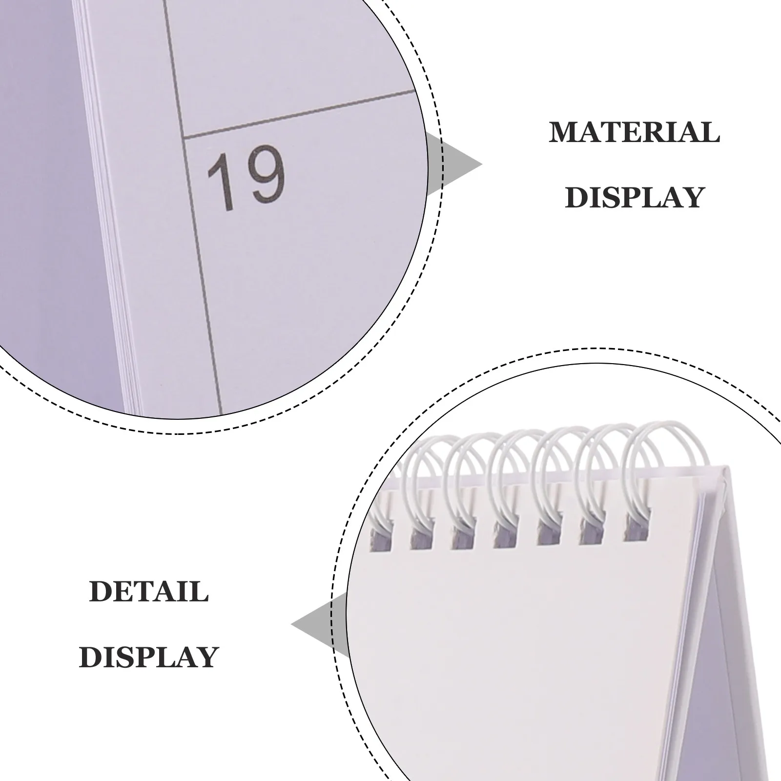 Desk Calendar 2026-2027 Monthly Daily Planner Spiral Coil Standing Desktop Calendar Office Desk Organizer Note Section Efficient