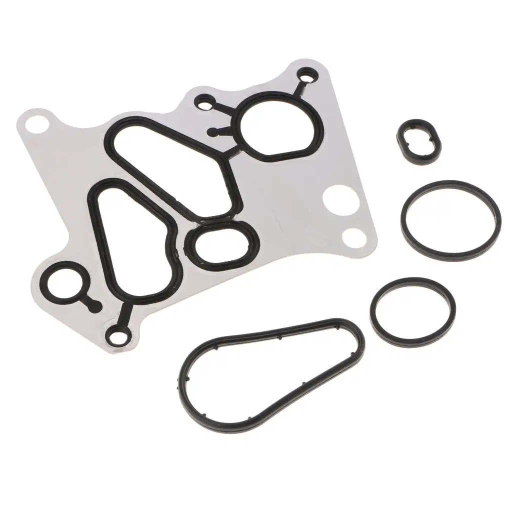 Engine Oil Cooler Gasket Seal Kit Tight Fit Replacement Parts for Mercedes Benz E200 E250 C200 C350