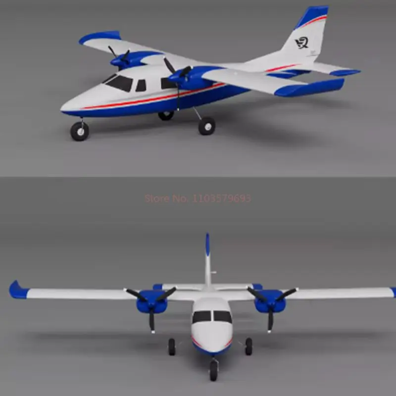 Xfly Rc Plane P68 850mm Wingspan Remote Control Glider Fixed Wing Epo Foam Double Engine Propeller Aircraft Model Toy Gift