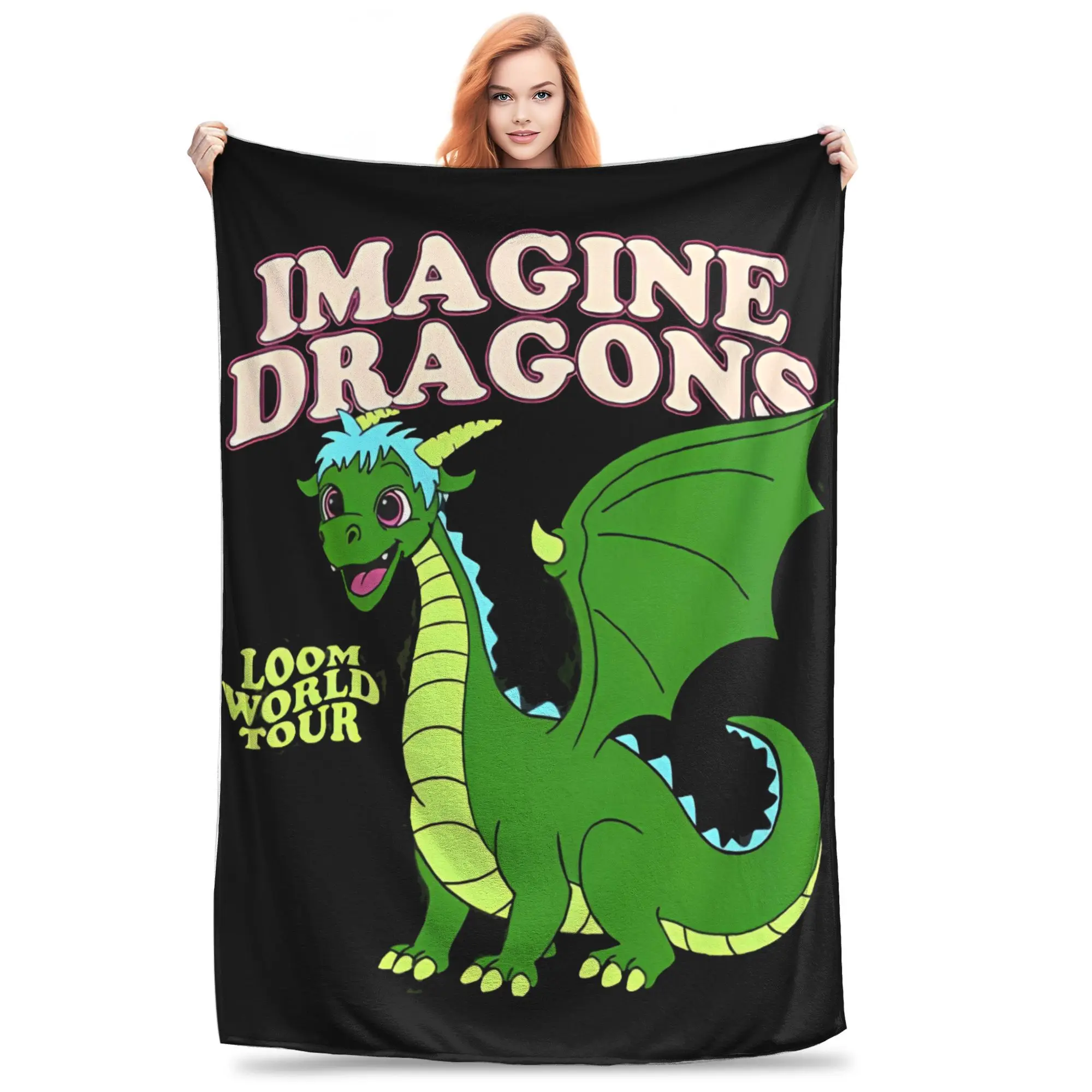 

Одеяло Imagine Dragons Band Loom World Tour 2025, уютные и легкие одеяла разных размеров для дивана, дивана и кровати