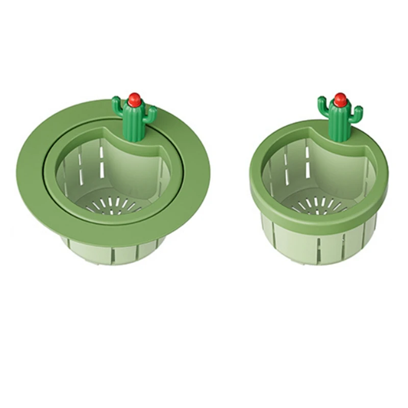 ABXF-Cactus Kitchen Sink Drain Strainer,Cactus Sink Strainer, Multi-Functional Cactus Sink Draining Basket Filter