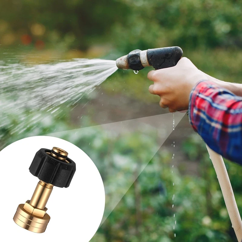 ABNO-M22-14Mm X 3/4 Inch FGH Female Garden Hose Adaptor Water Hose Connector For Pressure Washer