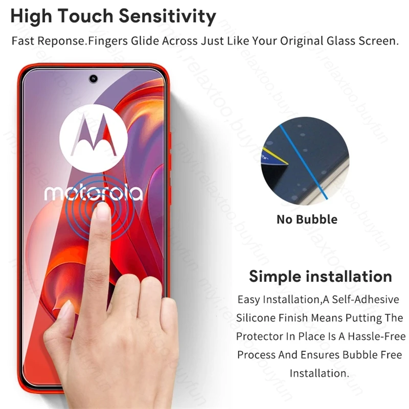 2Pcs 19D Tempered Glass for Motorola Edge 50 Neo 5G 2024 XT2409-5 6.4\