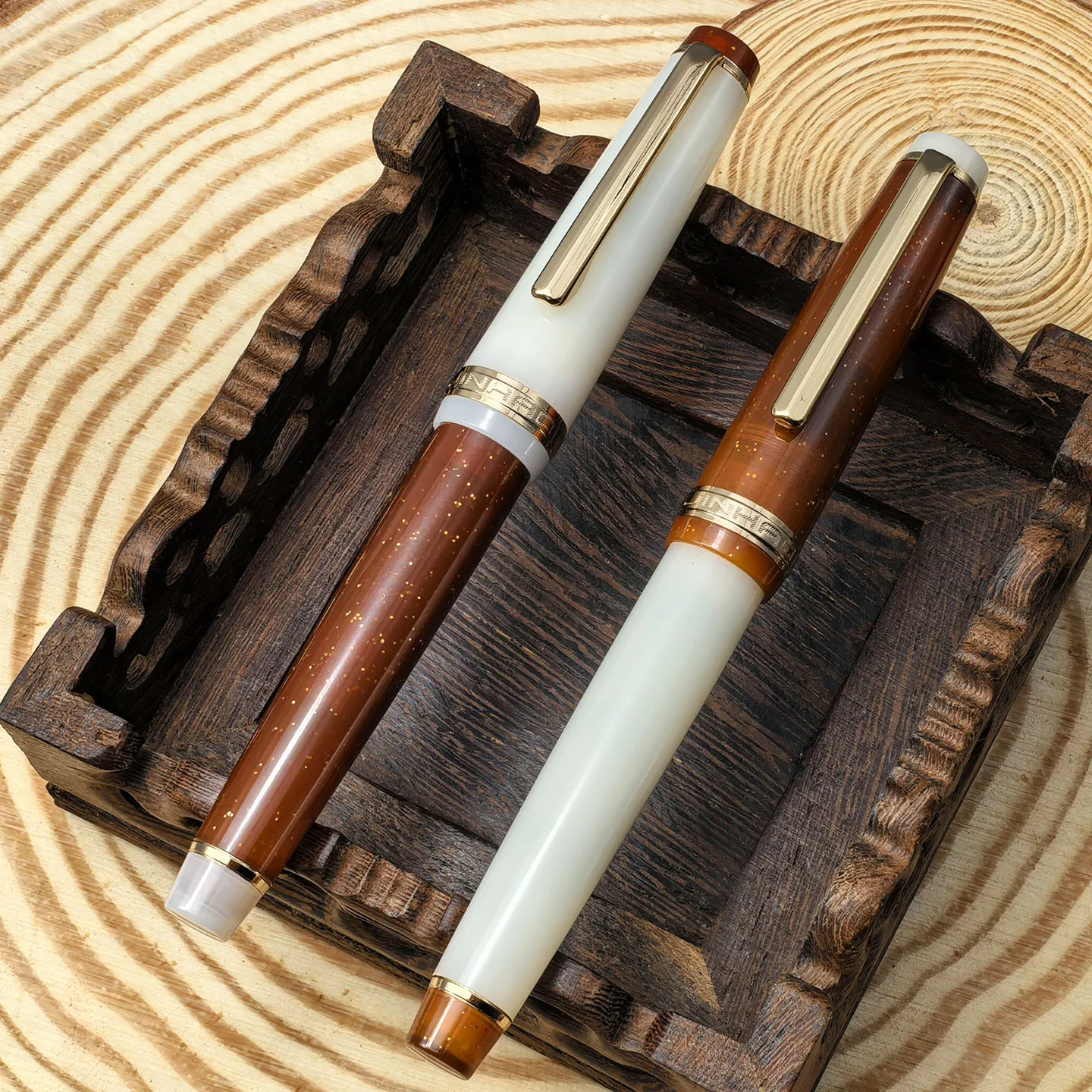 

Jinhao Hand Polished 82 Pen Cocktail Color Fountain Pens F/EF/M 0.5mm Office Extra Fine Students School