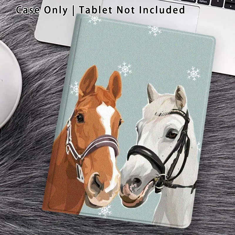 Art Horse Style For Lenovo Xiaoxin Pad Pro Tab M10 K10 Plus 3rd Y700 Gen 11 11.2 11.5 12.7 8.8 Inch Tablet Case