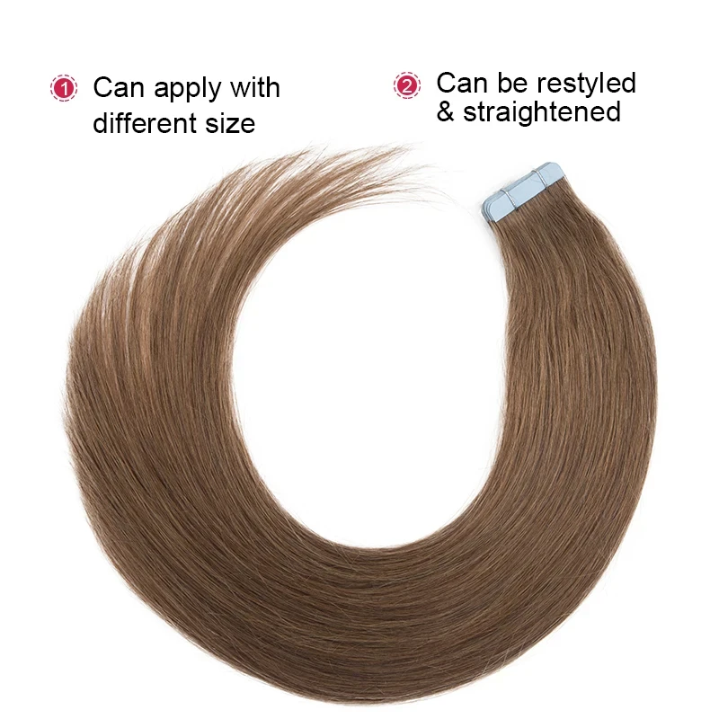 Keuze Rechte Tape In Human Hair Extension 100% Human Remy Hair Extensions Natuurlijke Tapes In Human Fusion Hair Ombre Blonde 40G